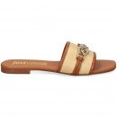 Pala Rafia Eslabon Cuero+beige  JUST CAVALLI
