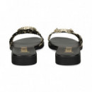 Pala Trenzada Oro+negro  JUST CAVALLI