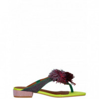 KURT GEIGER - Pom Pom T-bar Flat Sdl - 69 - 4365599209/69