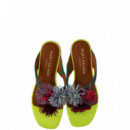 KURT GEIGER - Pom Pom T-bar Flat Sdl - 69 - 4365599209/69