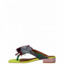 KURT GEIGER - Pom Pom T-bar Flat Sdl - 69 - 4365599209/69