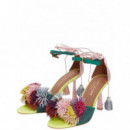 KURT GEIGER - Pom Pom Ankle Tie Sandal - 69 - 4366199209/69