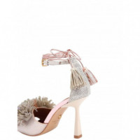 KURT GEIGER - Pom Pom Ankle Tie Sandal - 65 - 4366165209/65