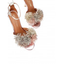 KURT GEIGER - Pom Pom Ankle Tie Sandal - 65 - 4366165209/65
