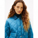 Padded Flag Quilted Jacket Cyclone Haze  TOMMY HILFIGER
