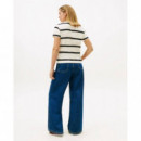 Th Script Reg C-nk Ss Tee Calico / Black  TOMMY HILFIGER