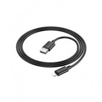 HOCO Cable Datos Lightning a USB 1MTR 2.4A Negro X88