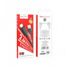 HOCO Cable Datos Lightning a USB 1MTR 2.4A Negro X88