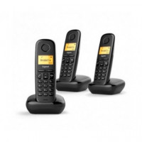 Telefono Inalambrico Siemens GIGASET A170 Trio Dect Negro L36852-H2802-D211