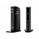 Docking Station Club 3D 4K 60Hz 6xUSB-A/1xUSB-B/2xDP/1xRJ45/3.5mm Negro (CSV-1460)