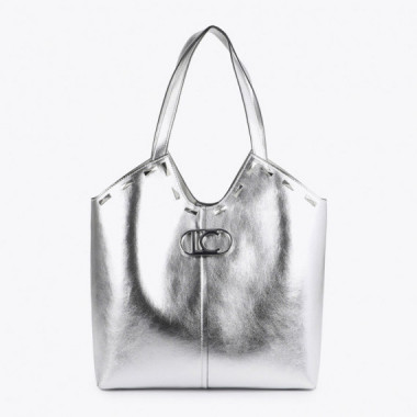 Lola Casademunt Shopper metalizado LS2604048-0M3