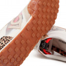 Zapatilla con tejido rejillas y animal print