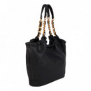Bolso Shopper animal con detalle cadena