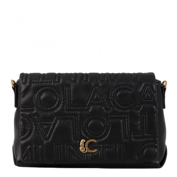 Bandolera con solapa pespunte logo