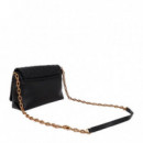 Bandolera con solapa pespunte logo