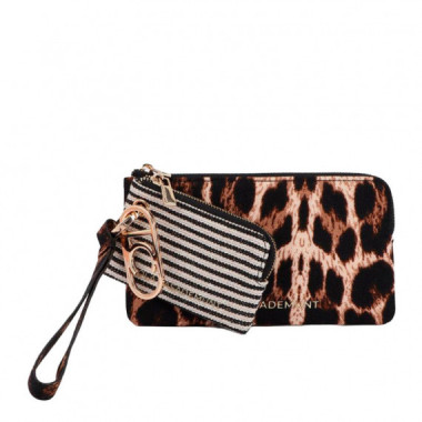 Monedero doble con colgante LC Tejido