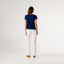 Camiseta logo floral estampado