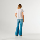 Camiseta logo floral estampado