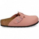 ZUECO HEBILLA BIRKIBUC ROSA