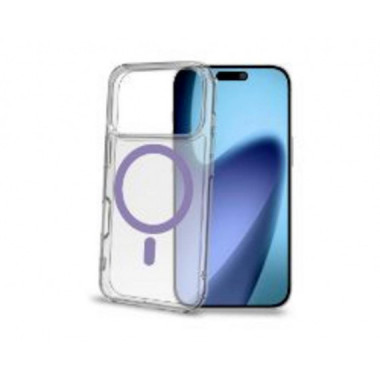 Funda Celly iPhone 17 Pro Magsafe Transparente Violeta (GELSKINMAG1151V)