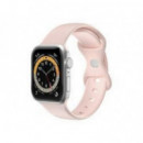 Correa Celly Apple Watch 42/44/45mm Silicona Rosa (WBANDSIL44BP)
