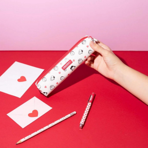 Set Estuche con boligrafo Snoopy "Falling in love"  San Valentin