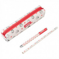 Set Estuche con boligrafo Snoopy "Falling in love"  San Valentin
