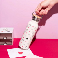 Botella Snoopy San Valentin
