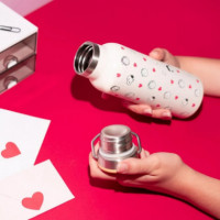 Botella Snoopy San Valentin  GRUPO ERIK