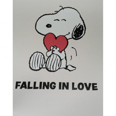 L&aacute;mina Snoopy "Falling in love"