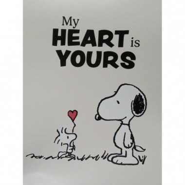 L&aacute;mina Snoopy "My heart is yours"