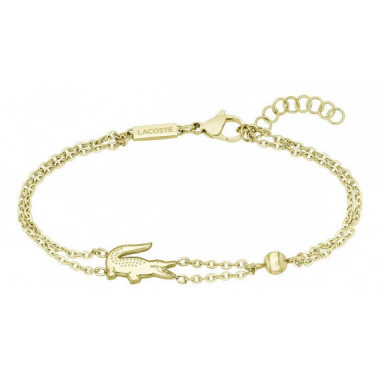 Pulsera Double Chain Dorado  LACOSTE