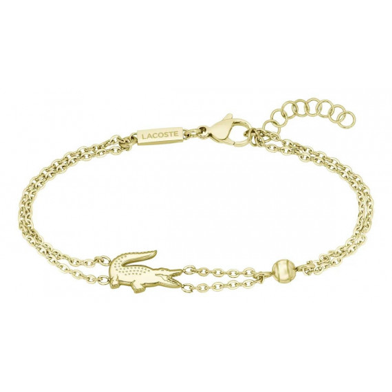 Pulsera Double Chain Dorado  LACOSTE