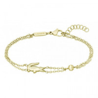 Pulsera Double Chain Dorado  LACOSTE