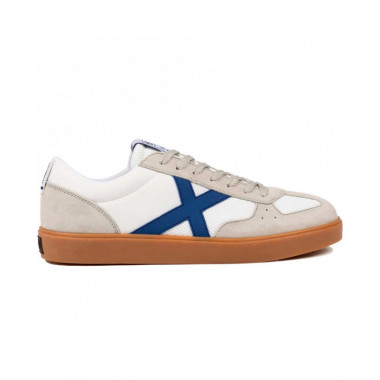 Tenis MUNICH Hombre Blanco Azul