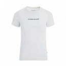 Camiseta con logotipo estampado corte slim