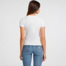 Camiseta con logotipo estampado corte slim