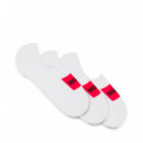 Pack de 3 calcetines invisibles con logo