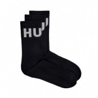 Pack de 3 Calcetines con Logo Altos  HUGO BOSS