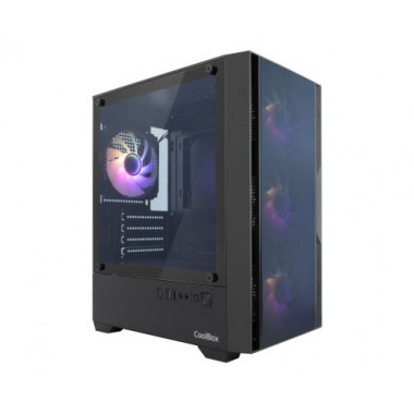 Carcasa COOLBOX Gaming Matx GM220 Mpfusion Negra