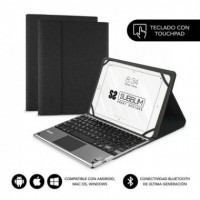 Funda Tablet SUBBLIM Keytab Pro 10.1" Negra + Teclado BLUETOOTH con Touchpad