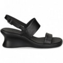 SANDALIA 2 TIRAS PIEL NEGRO