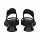 SANDALIA 2 TIRAS PIEL NEGRO