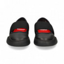 BAILARINA CON ELASTICO PIEL NEGRO