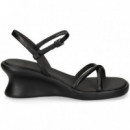 SAND.CRUZADA ACOLCHADA PIEL NEGRO