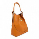 Bolso hobo efecto piel asa trenzada y lazada