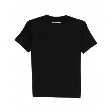 KARL LAGERFELD - logo rhinestone t-shirt - 999 - B1W17030/999