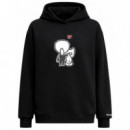 KARL LAGERFELD - ikon valentine hoodie - 999 - B1W20030/999