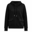 KARL LAGERFELD - mini stud detail hoodie - 999 - B1W20013/999