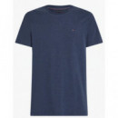 TOMMY HILFIGER - ESSENTIAL REG FIT HEATHER TEE - DV6 - F|MW0MW37268/DV6